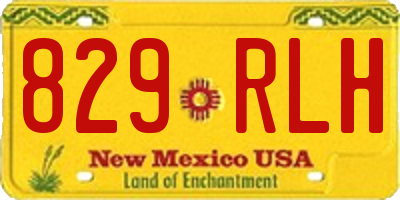NM license plate 829RLH