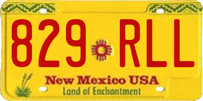 NM license plate 829RLL