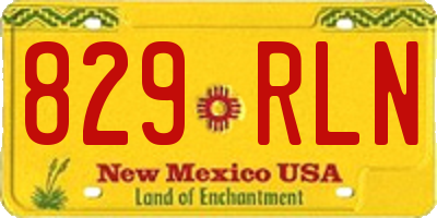 NM license plate 829RLN