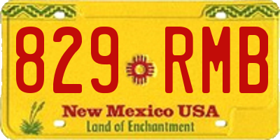 NM license plate 829RMB
