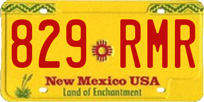 NM license plate 829RMR