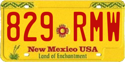 NM license plate 829RMW