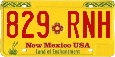 NM license plate 829RNH