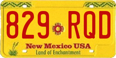 NM license plate 829RQD