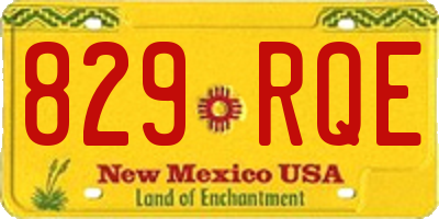 NM license plate 829RQE