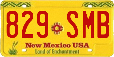 NM license plate 829SMB