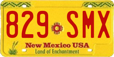 NM license plate 829SMX