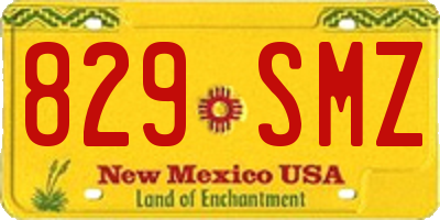 NM license plate 829SMZ