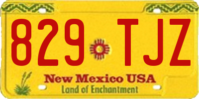 NM license plate 829TJZ