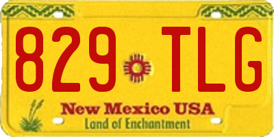 NM license plate 829TLG