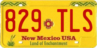 NM license plate 829TLS