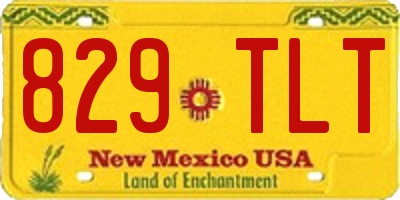 NM license plate 829TLT