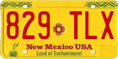 NM license plate 829TLX