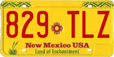NM license plate 829TLZ