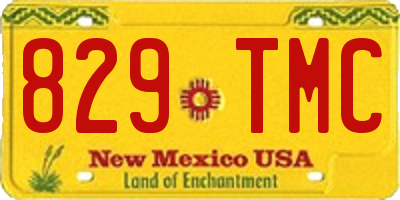 NM license plate 829TMC