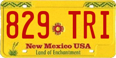 NM license plate 829TRI