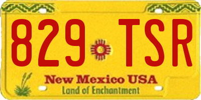 NM license plate 829TSR