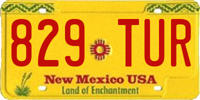 NM license plate 829TUR