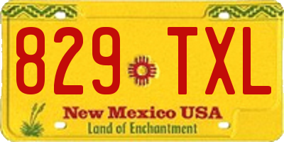 NM license plate 829TXL