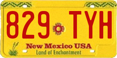 NM license plate 829TYH