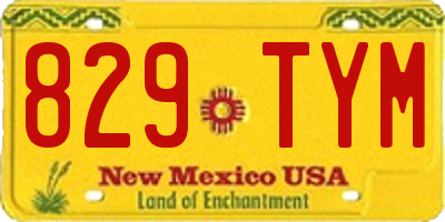 NM license plate 829TYM