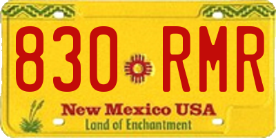 NM license plate 830RMR