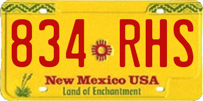 NM license plate 834RHS