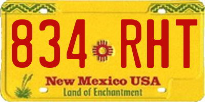 NM license plate 834RHT