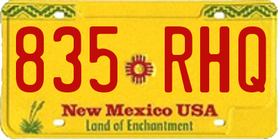 NM license plate 835RHQ
