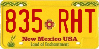 NM license plate 835RHT