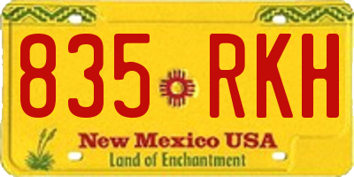 NM license plate 835RKH