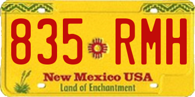 NM license plate 835RMH