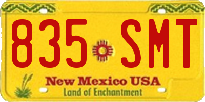 NM license plate 835SMT