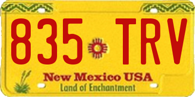 NM license plate 835TRV