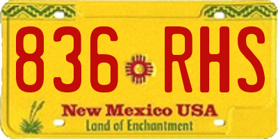 NM license plate 836RHS