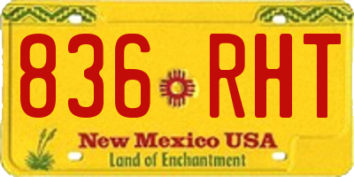 NM license plate 836RHT