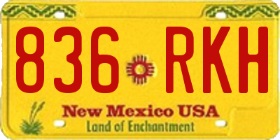 NM license plate 836RKH