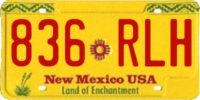 NM license plate 836RLH