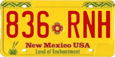 NM license plate 836RNH