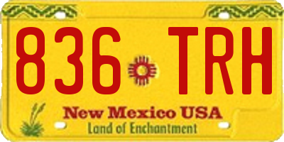 NM license plate 836TRH