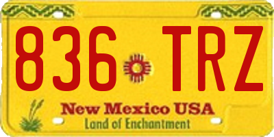 NM license plate 836TRZ