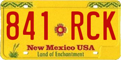 NM license plate 841RCK