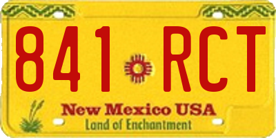 NM license plate 841RCT