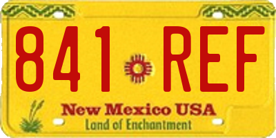 NM license plate 841REF