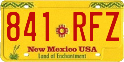 NM license plate 841RFZ