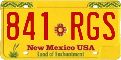 NM license plate 841RGS