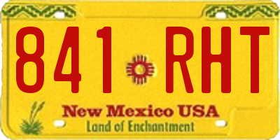 NM license plate 841RHT