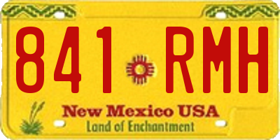 NM license plate 841RMH
