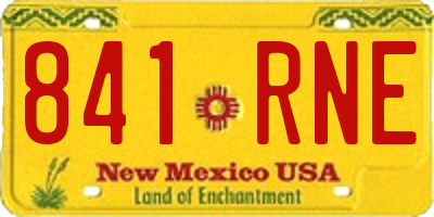 NM license plate 841RNE