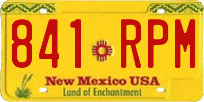 NM license plate 841RPM